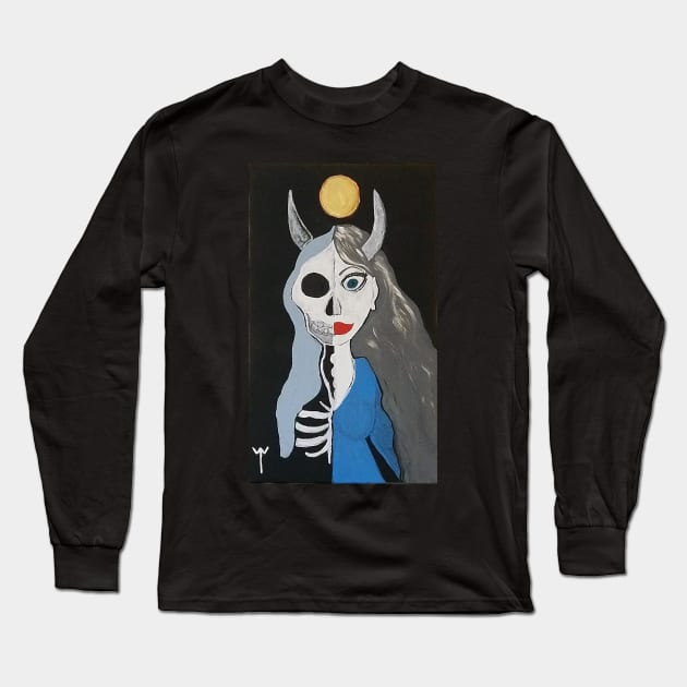 Hel Long Sleeve T-Shirt by Cosmic Witch 